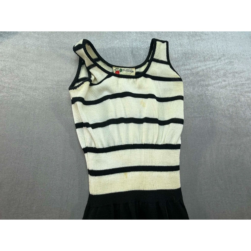 Vintage Apple‎ Blossom 100% Acrylic Sleeveless Dress Size Small - Picture 3 of 13